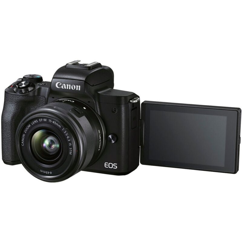 Canon EOS M50 Mark II Mirrorless Camera with 15-45mm Lens (Silver
