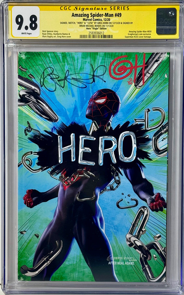 Dual-Signed, Text Remark, & #'d CGC Signature Series 9.8 Amazing