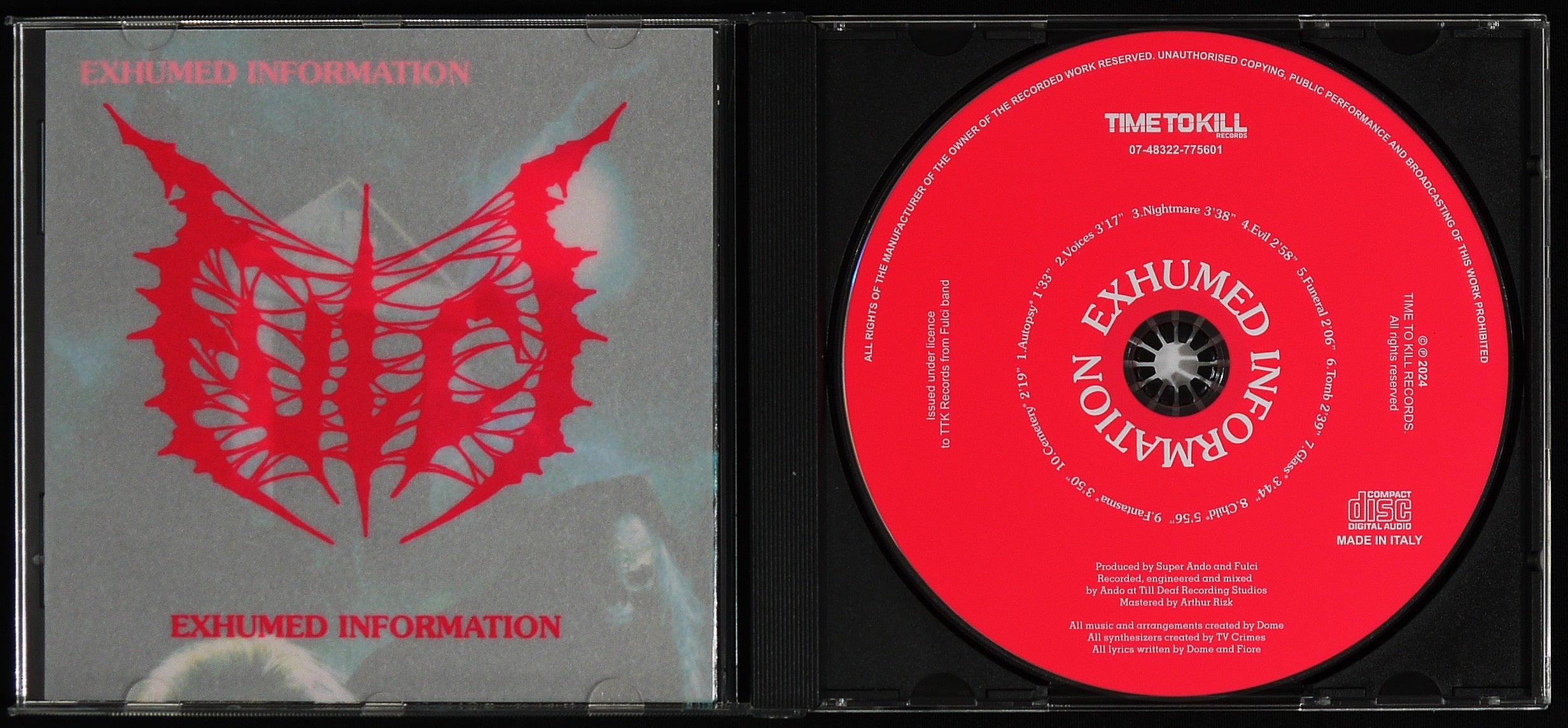 FULCI - Exhumed Information CD – grindfather.prod