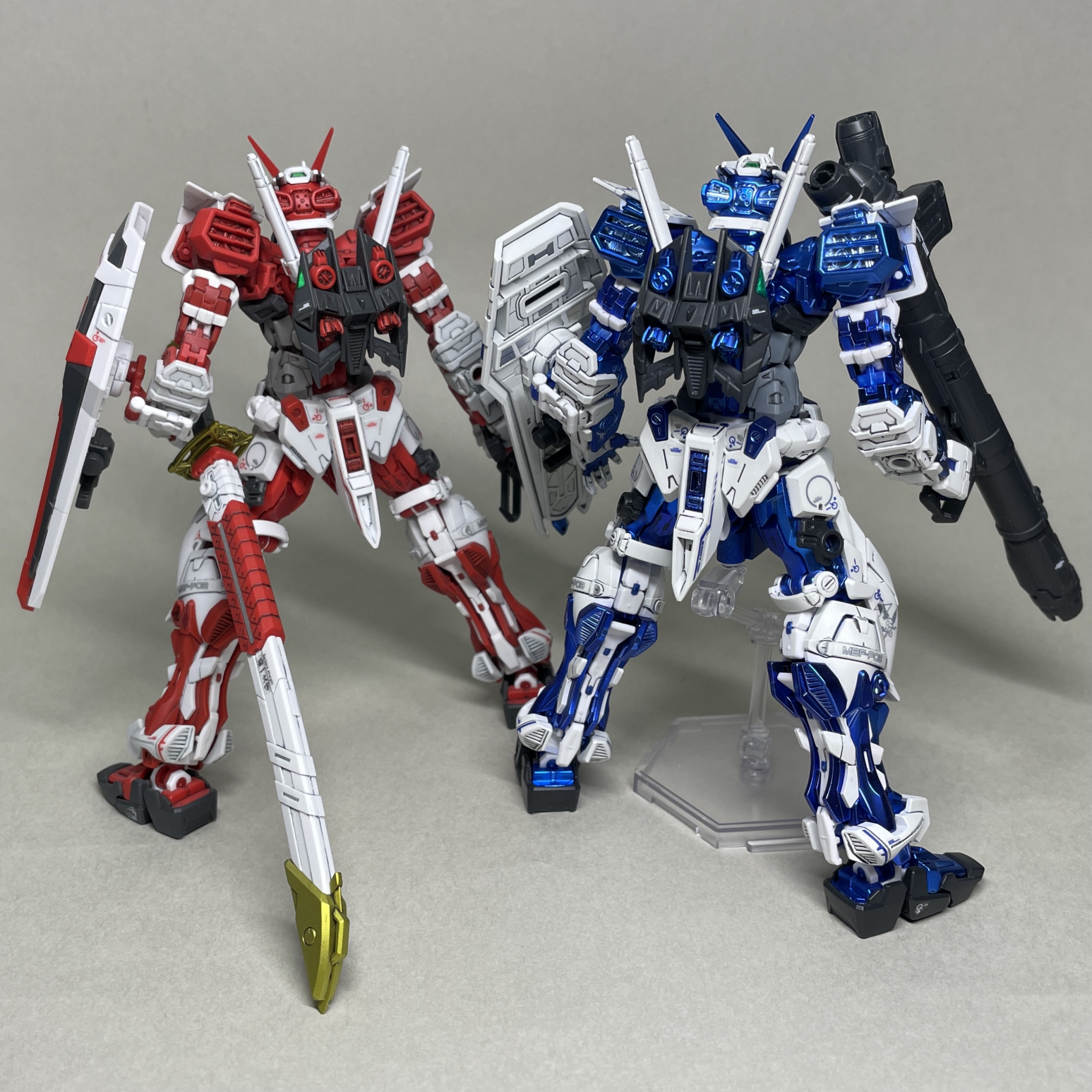 1/144 RGガンダムアストレイブルーフレーム メッキVer.（部分塗装