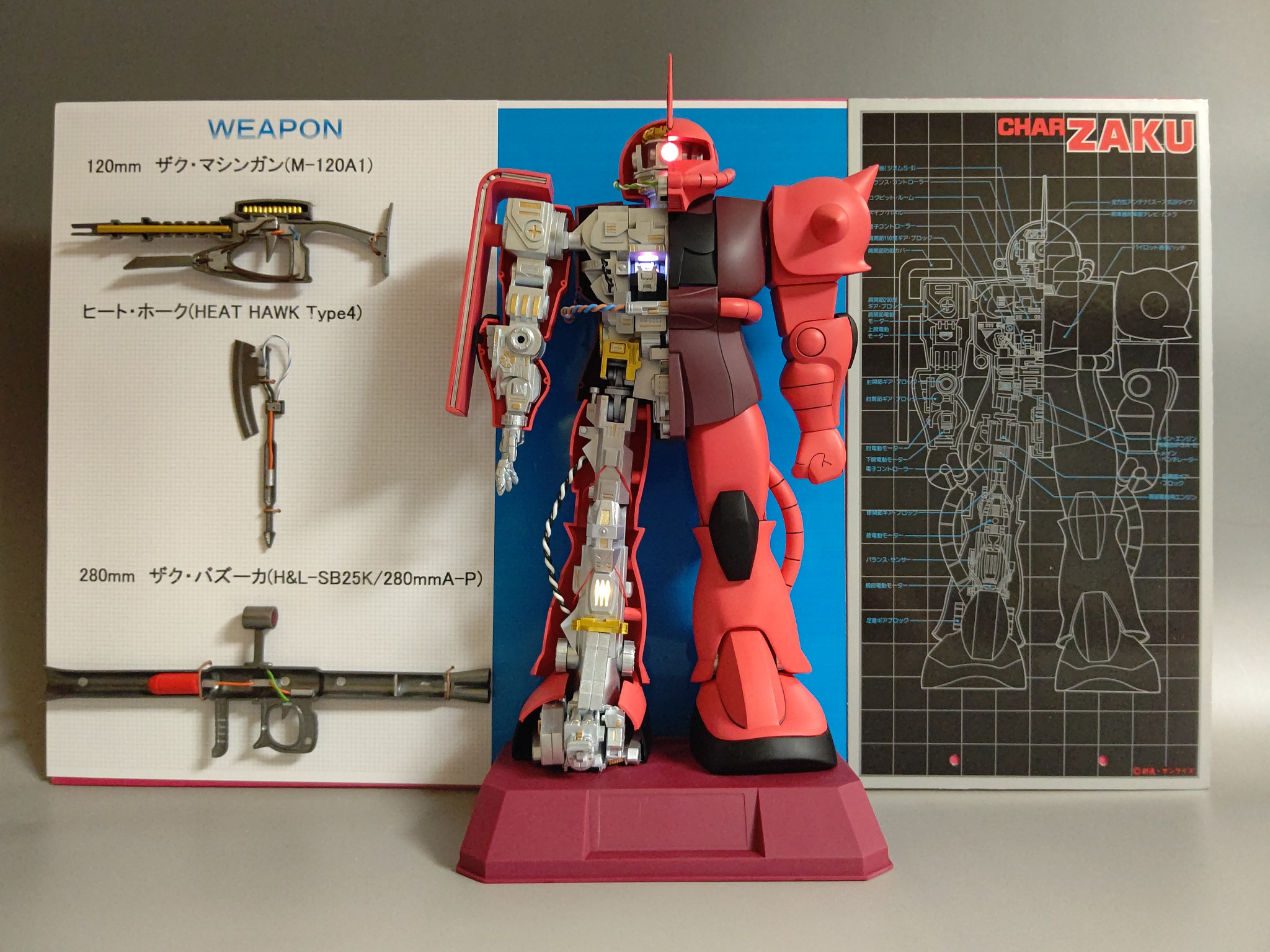 1/72 メカニックモデル・シャア専用ザク｜滝 由佳理さんのガンプラ作品