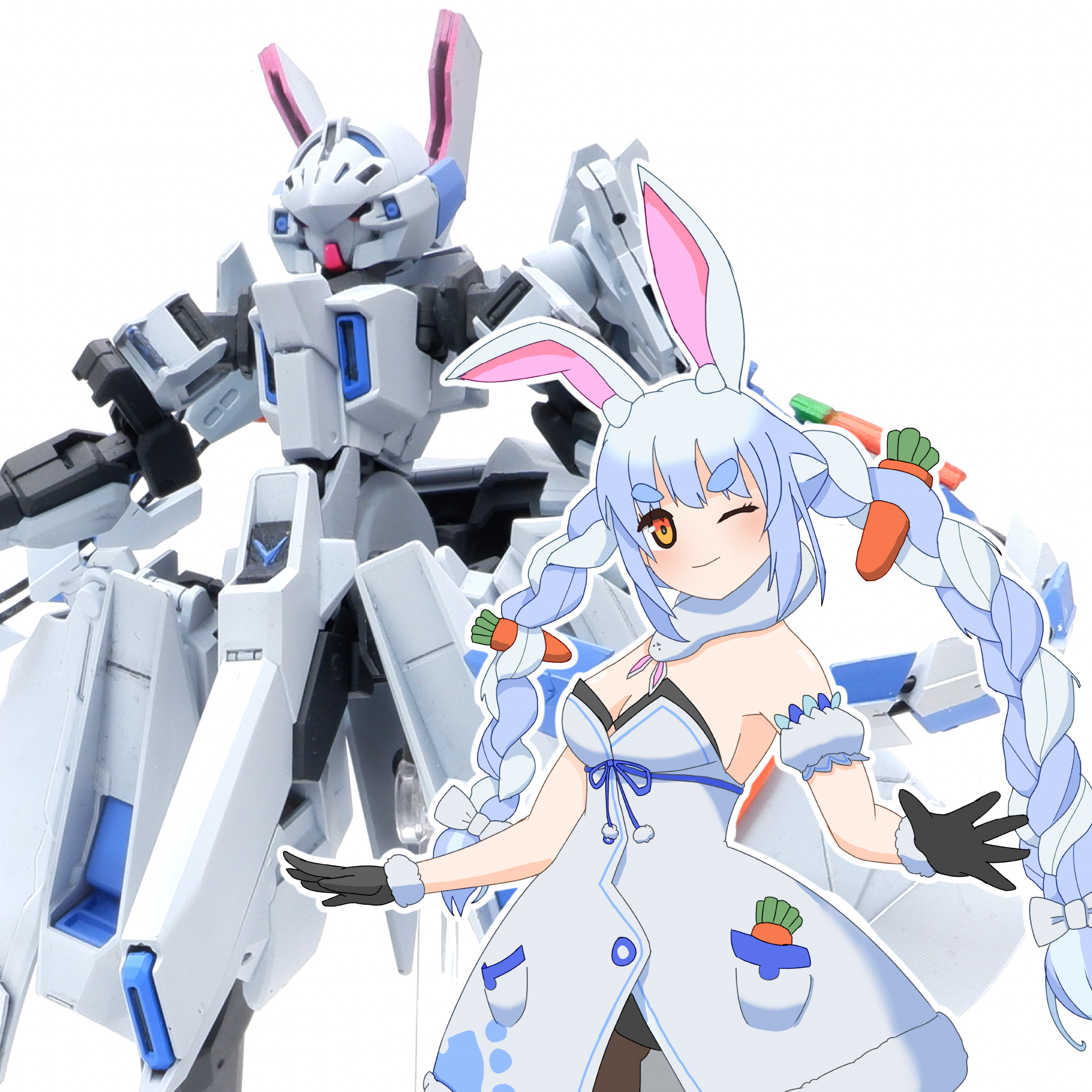 兎田ぺこら専用機 ペコランダムTR-6｜ナカノさんのガンプラ作品