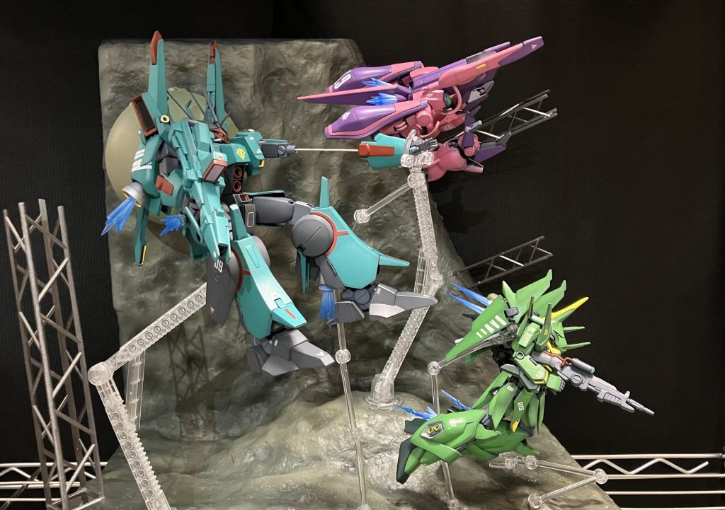 ネオジオン軍（アクシズ）ジオラマ｜いぬわしさんのガンプラ作品