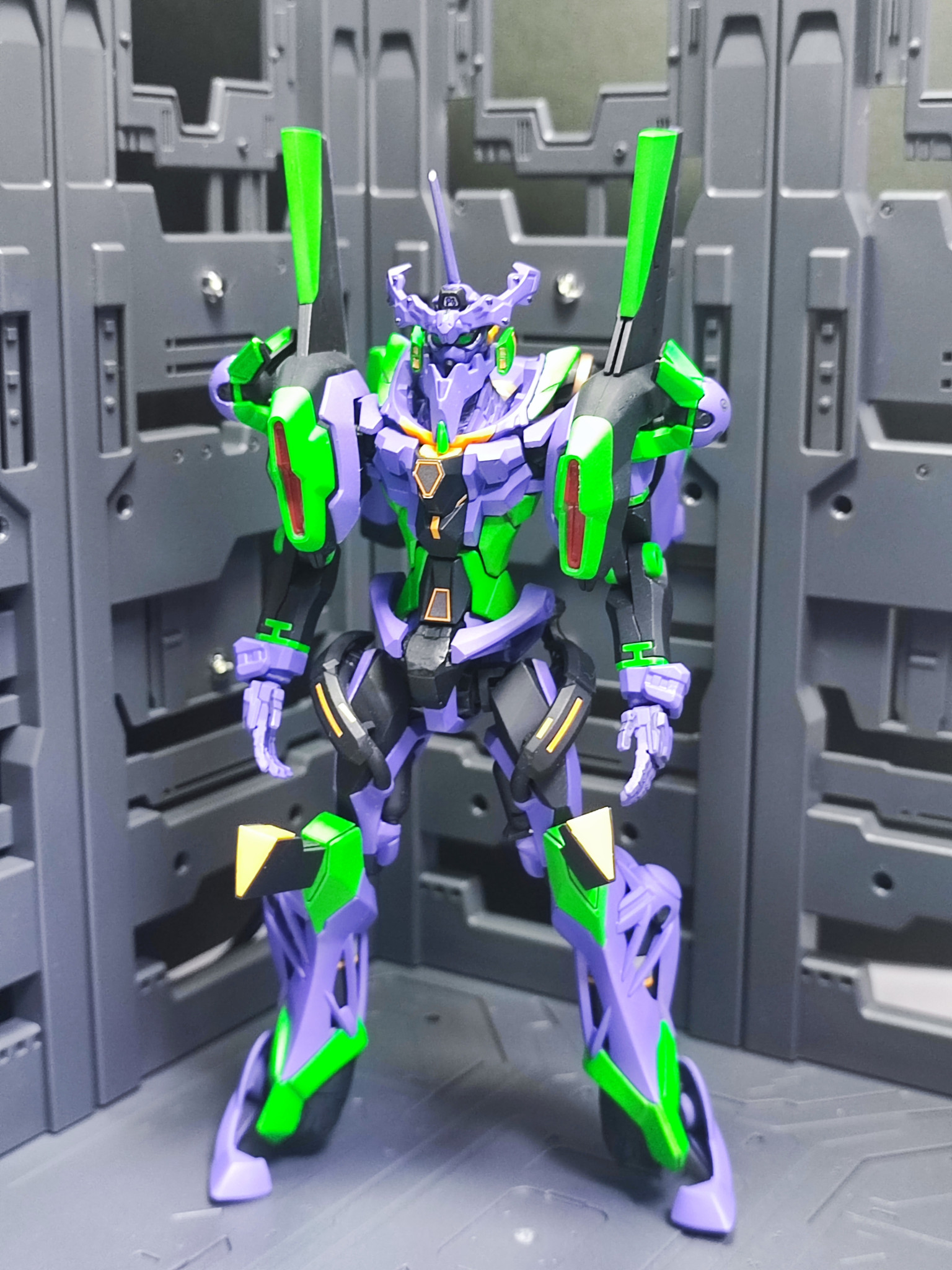 HG GQuuuuuuX TYPE:EVA-01｜KUMAKENさんのガンプラ作品｜GUNSTA
