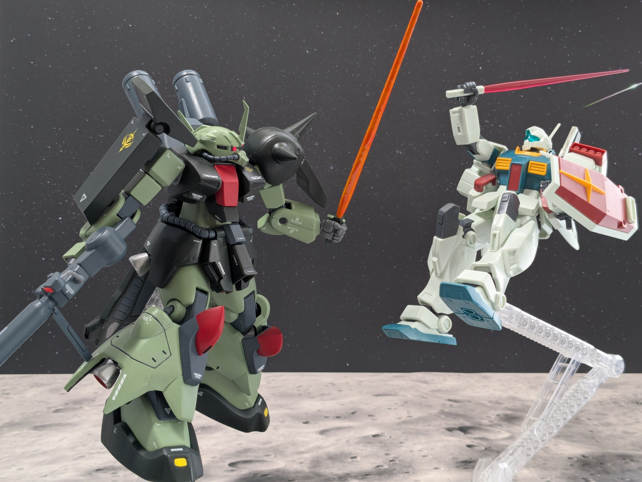 HG ザク3改、合わせ目が気になって全塗装｜だうねこさんのガンプラ作品