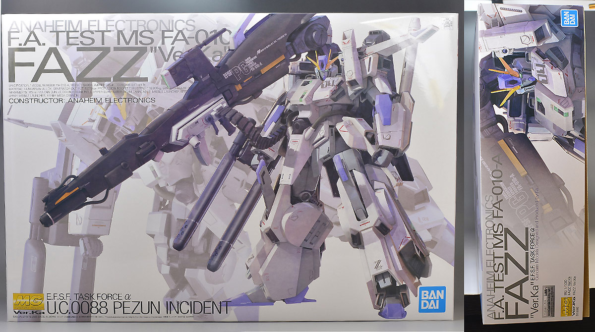 MG FAZZ Ver.Kaのパッケージ・ランナー レビュー | ガンダムブログ