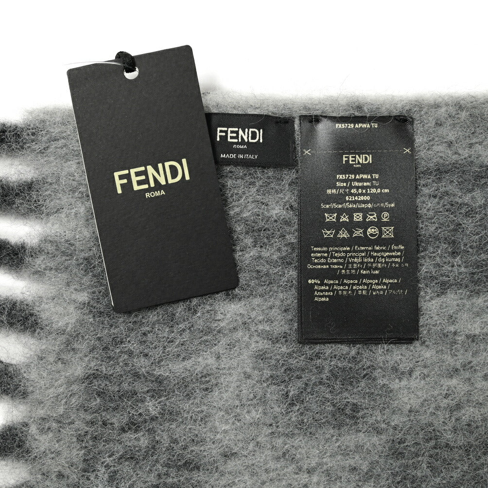 SALE｜FENDI フェンディ / アルパカウール ロゴマフラー / メンズ