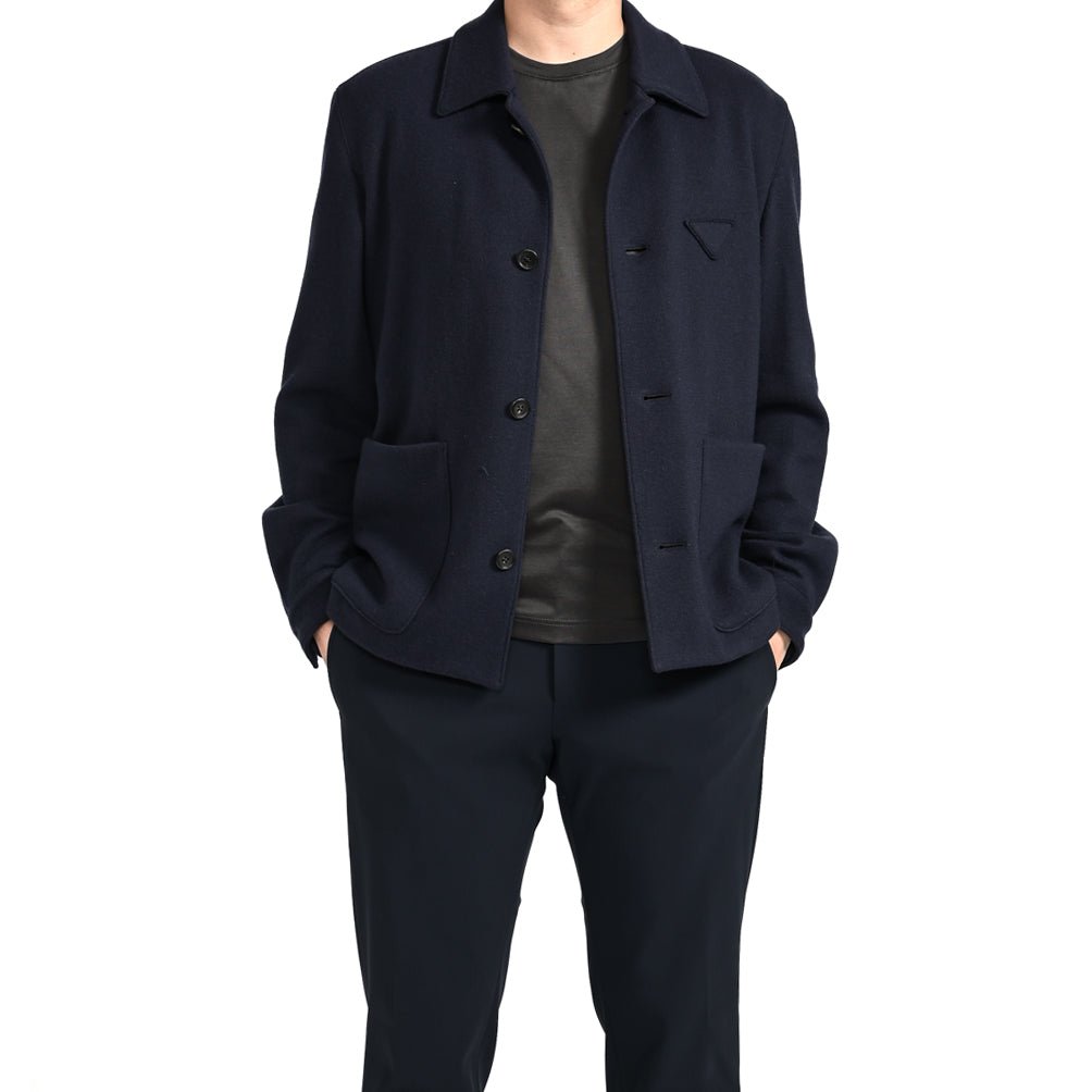 SALE｜PRADA プラダ / カシミヤウール トライアングルロゴジャケット