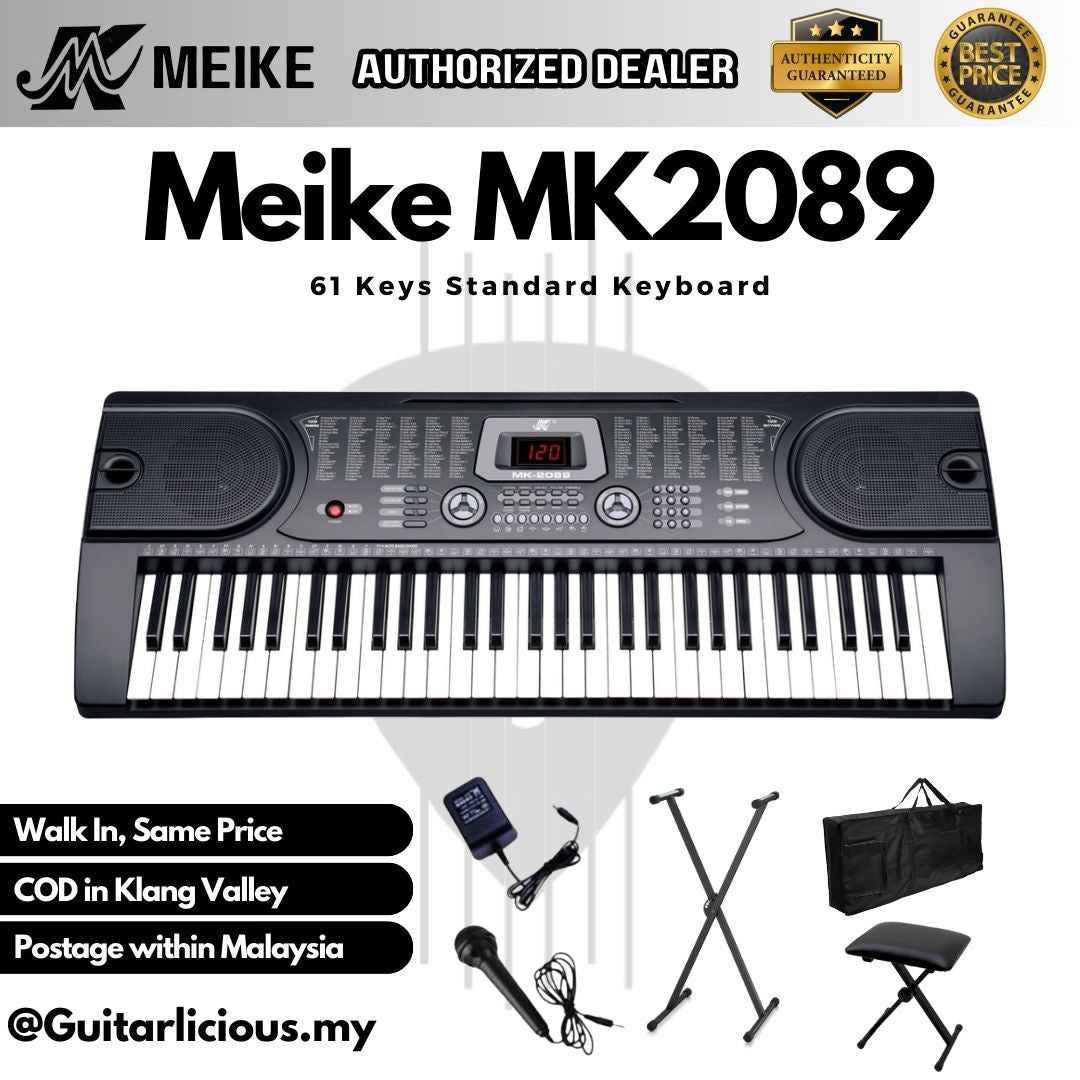 MEIKE 61 Keys Beginner Electronic Keyboard (MK-2089) – GUITARLICIOUS