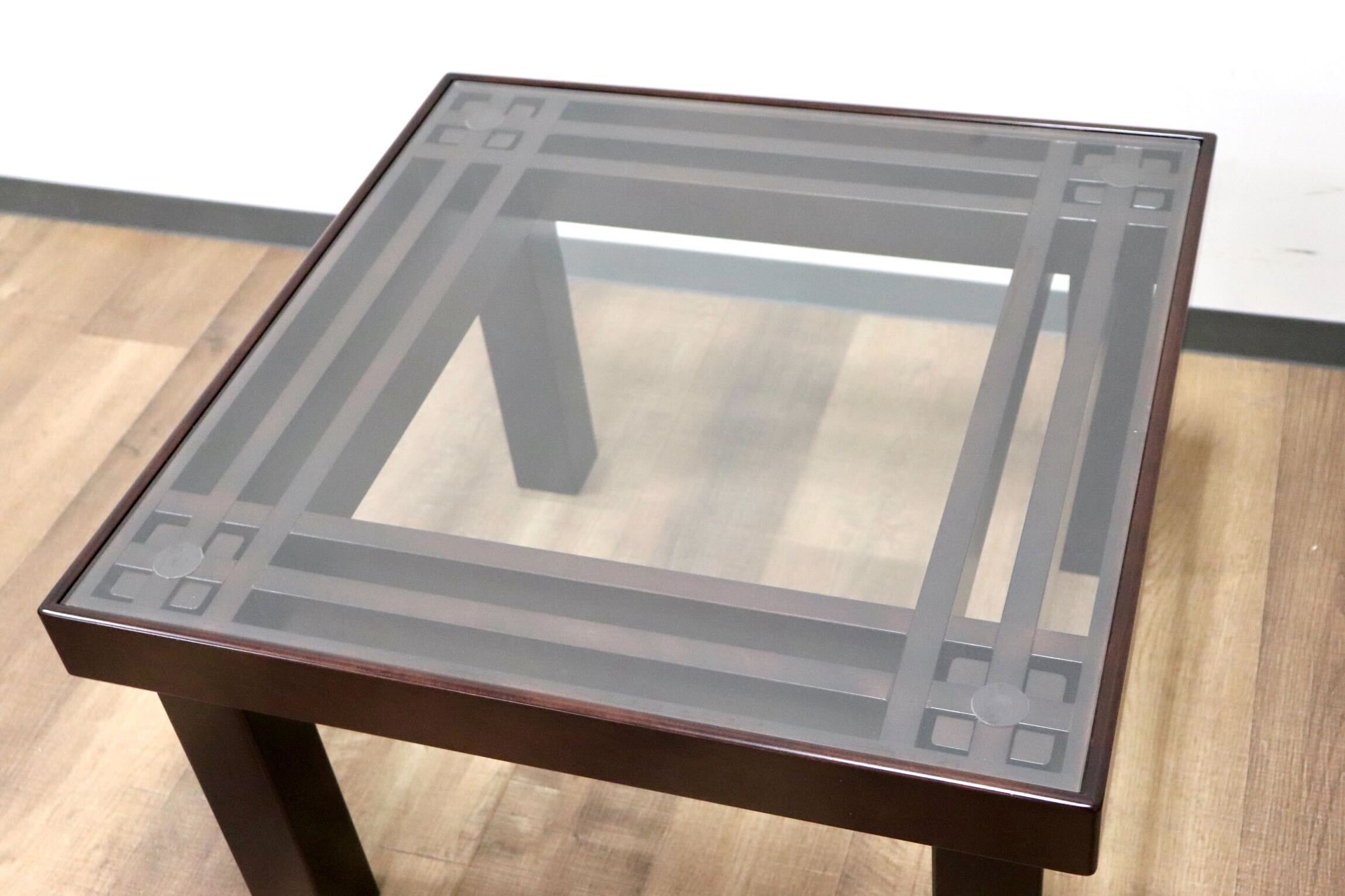 GMGF111○モリシゲ / MORISHIGE トレント サイドテーブル ガラス