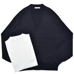 FEDELI（フェデーリ）ウールカシミアナイロンブークレソリッドニット
