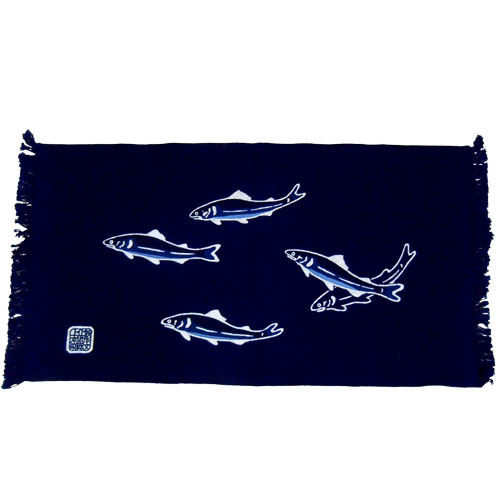 郡上本染 テーブルセンター 鵜 | 渡辺染物店｜郡上八幡屋-特産品通販-