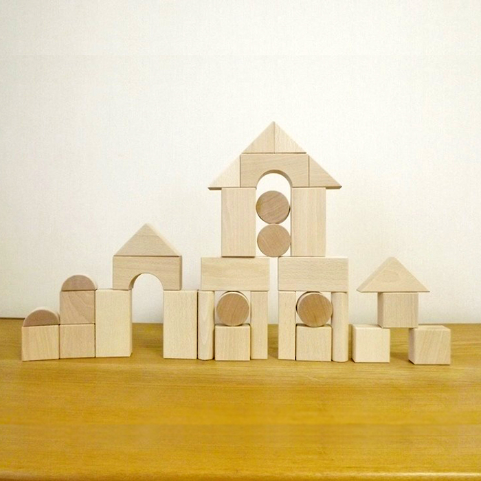 郡上八幡の積み木無地(32ピース)木箱入 | NOKUBI 野首木工所｜郡上八幡