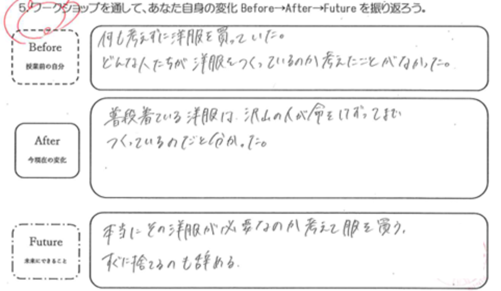 ロイロノート・スクール サポート - 高2 家庭科 これからの衣生活