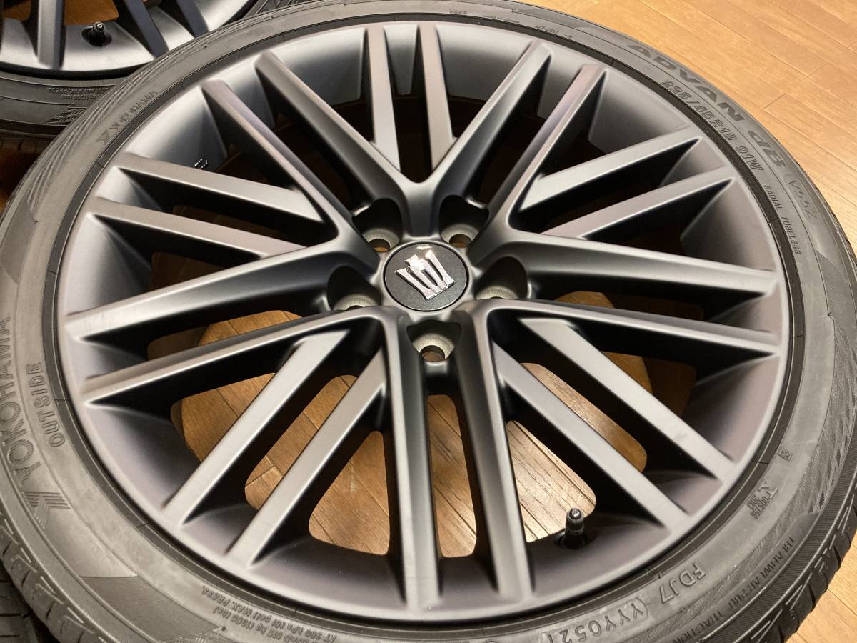 ◇TOYOTA 210クラウン アスリート純正 マットブラック 18インチ◇8J+40