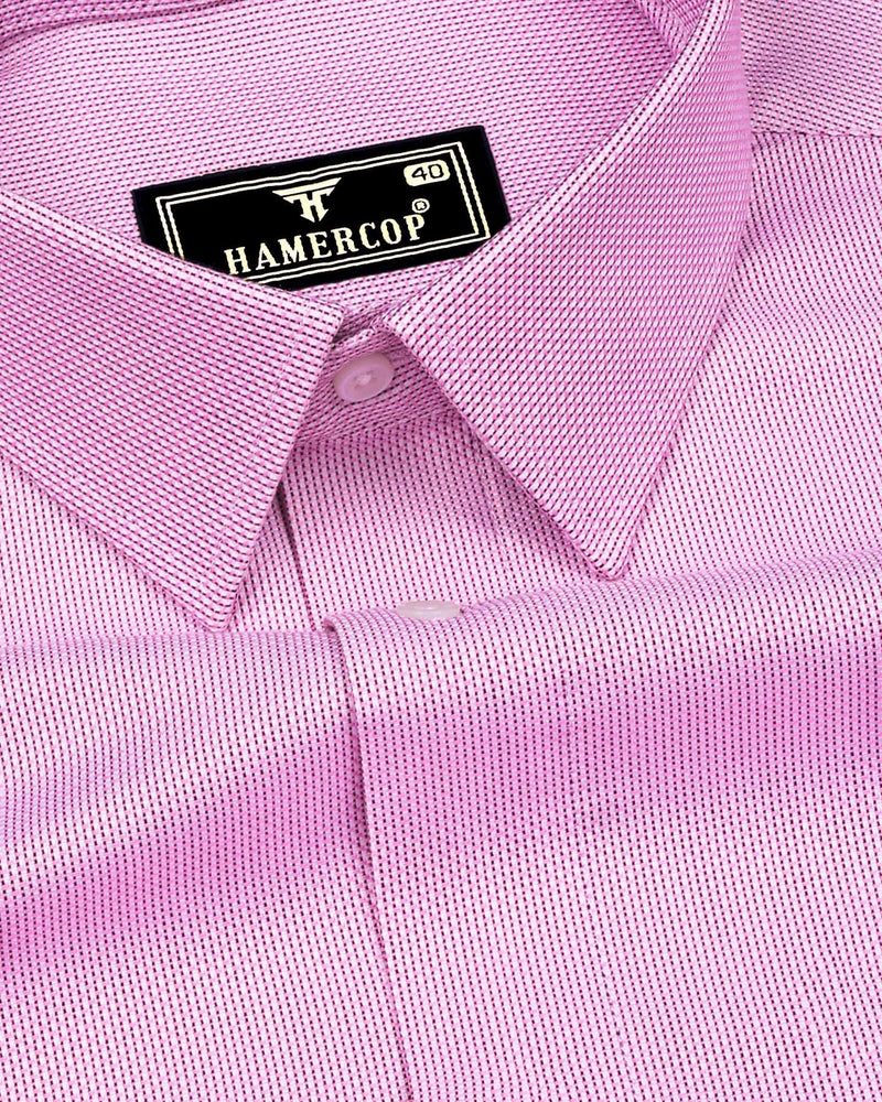 Candy Pink Dobby Textured Giza Shirt – Hamercop