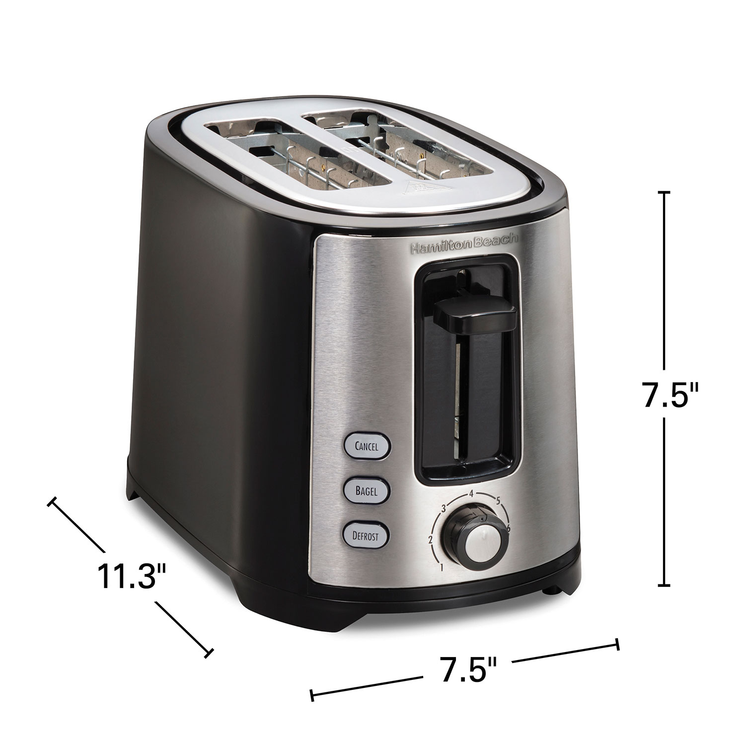 Hamilton Beach Extra-Wide Slot 2-Slice Toaster - 22633G