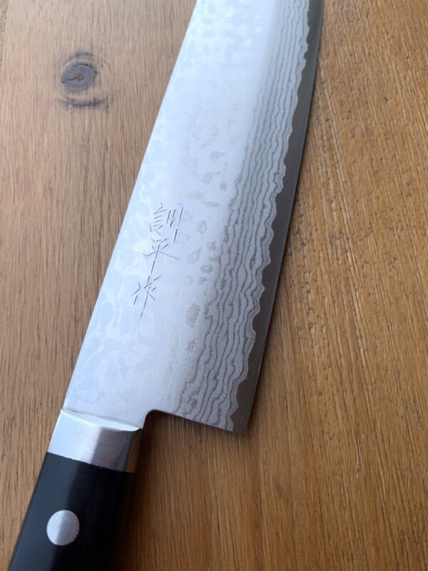 越前打ち刃物 増谷刃物 訓平作 ダマスカス VG10DPゴールド 薄刃