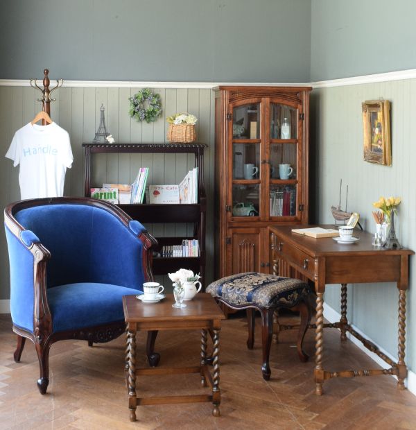 アンティーク風 サイドテーブル(y-106-f)｜アンティーク風