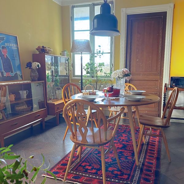 ビンテージの伸長式テーブル、アーコール（ERCOL社）のおしゃれな