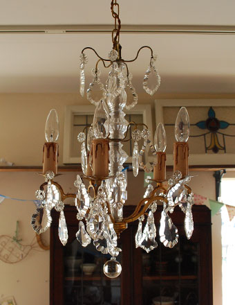 1930年代のアンティーク シャンデリア（5灯）(x-381-z)｜照明おしゃれ