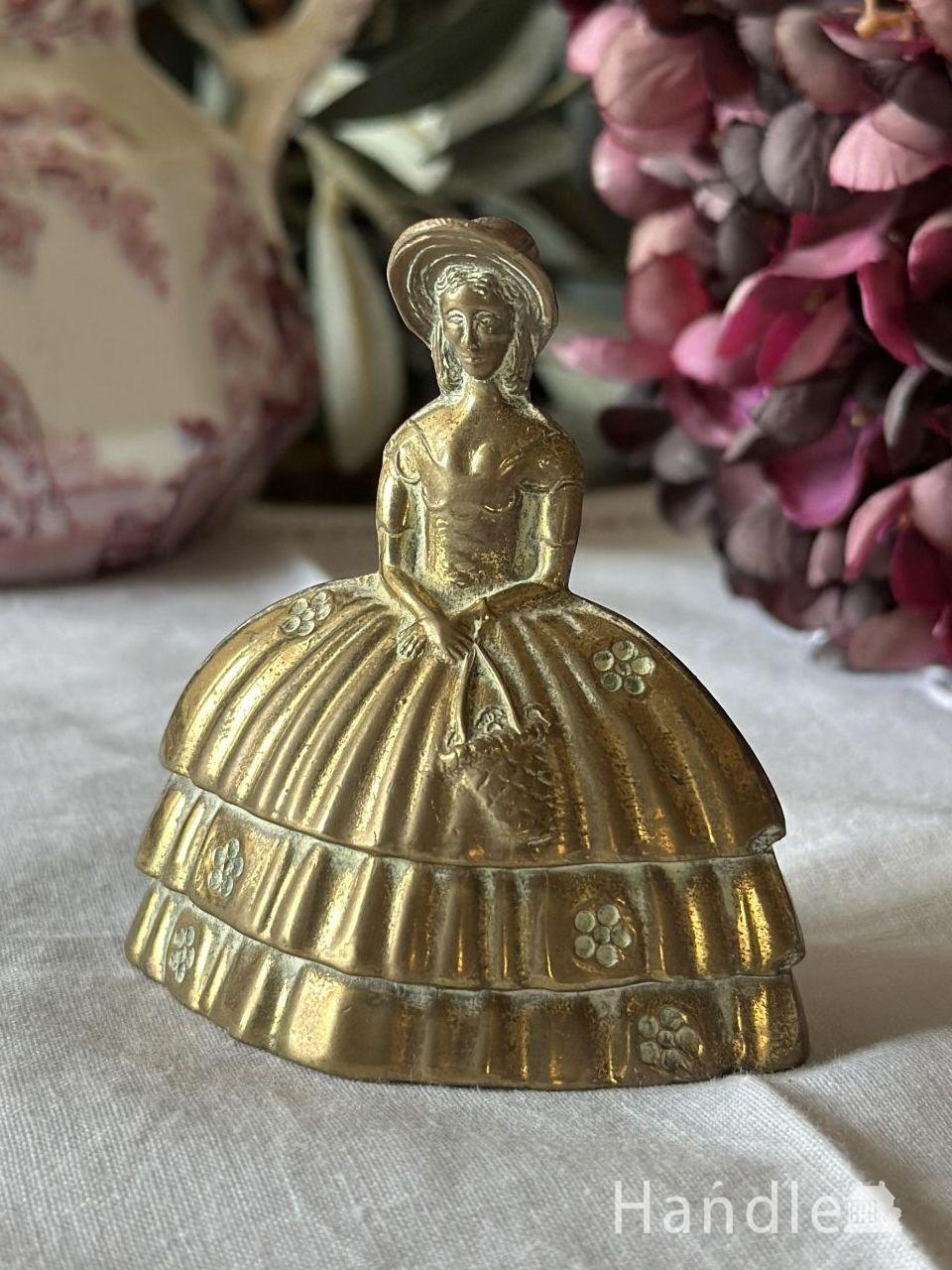 アンティークのおしゃれなフロントベル、真鍮で出来たおしゃれな卓上