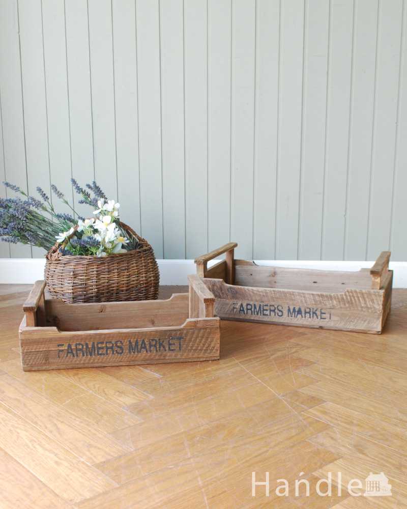 アンティーク風に仕上げたウッドボックス セット(n5-161)｜インテリア雑貨