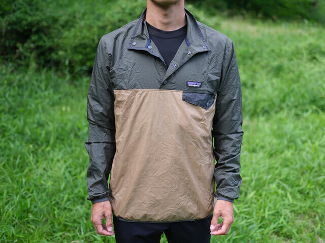 パタゴニア フーディニ・スナップT・プルオーバー】コンパクト収納