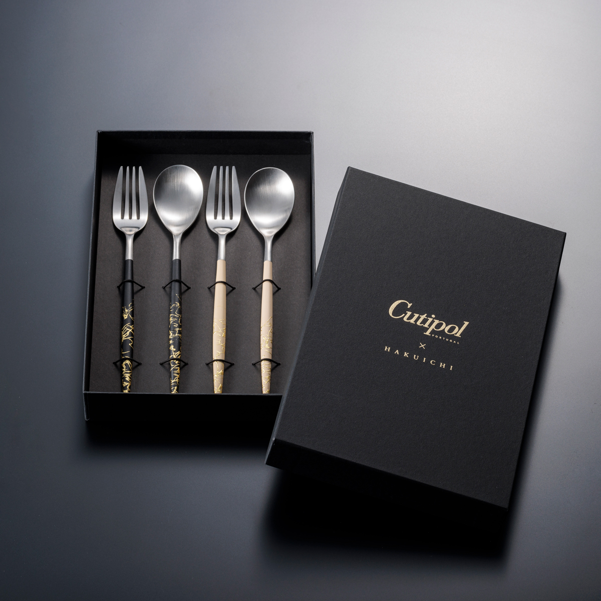 【新品未使用】正規品Cutipol MIO Black Gold 6本セット Cutipol（クチポール） 正規取扱店 Cutipol MIO ミオ ティータイム