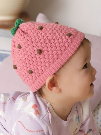 ベビー]フルーツモチーフニット帽（キャップ(ベビー)）｜hakka baby