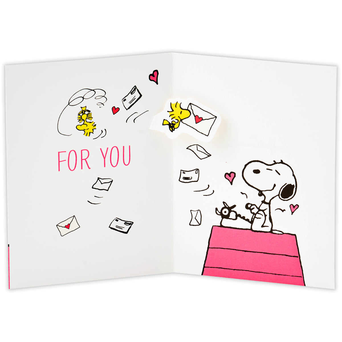 スヌーピー UV加工 タイプライター【多目的／立体カード】日本ホール