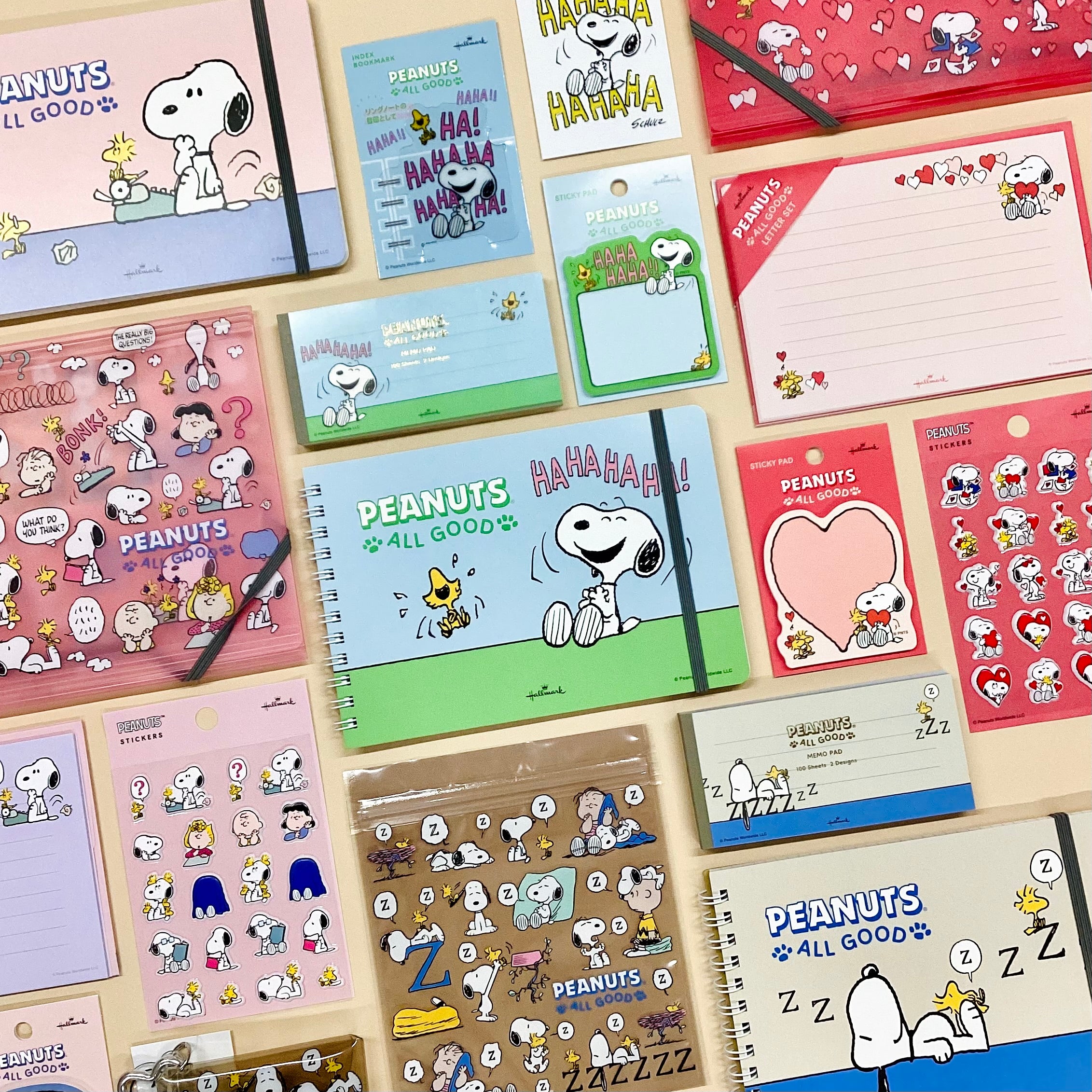 スヌーピー THINK 悩む【Peanuts All Good／シール】日本ホールマーク