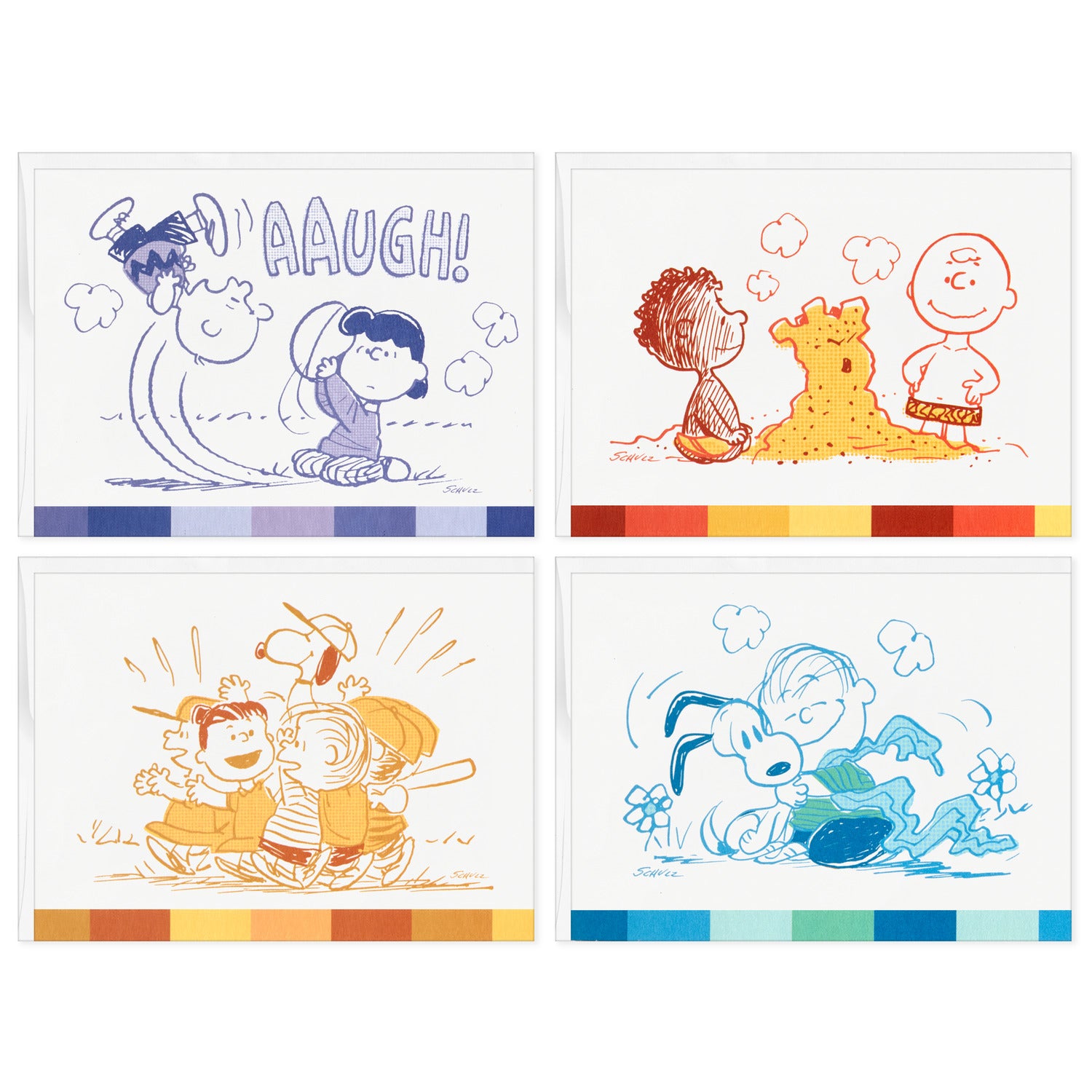 Peanuts® 75周年 スヌーピーと仲間たち ブランクカードアソート