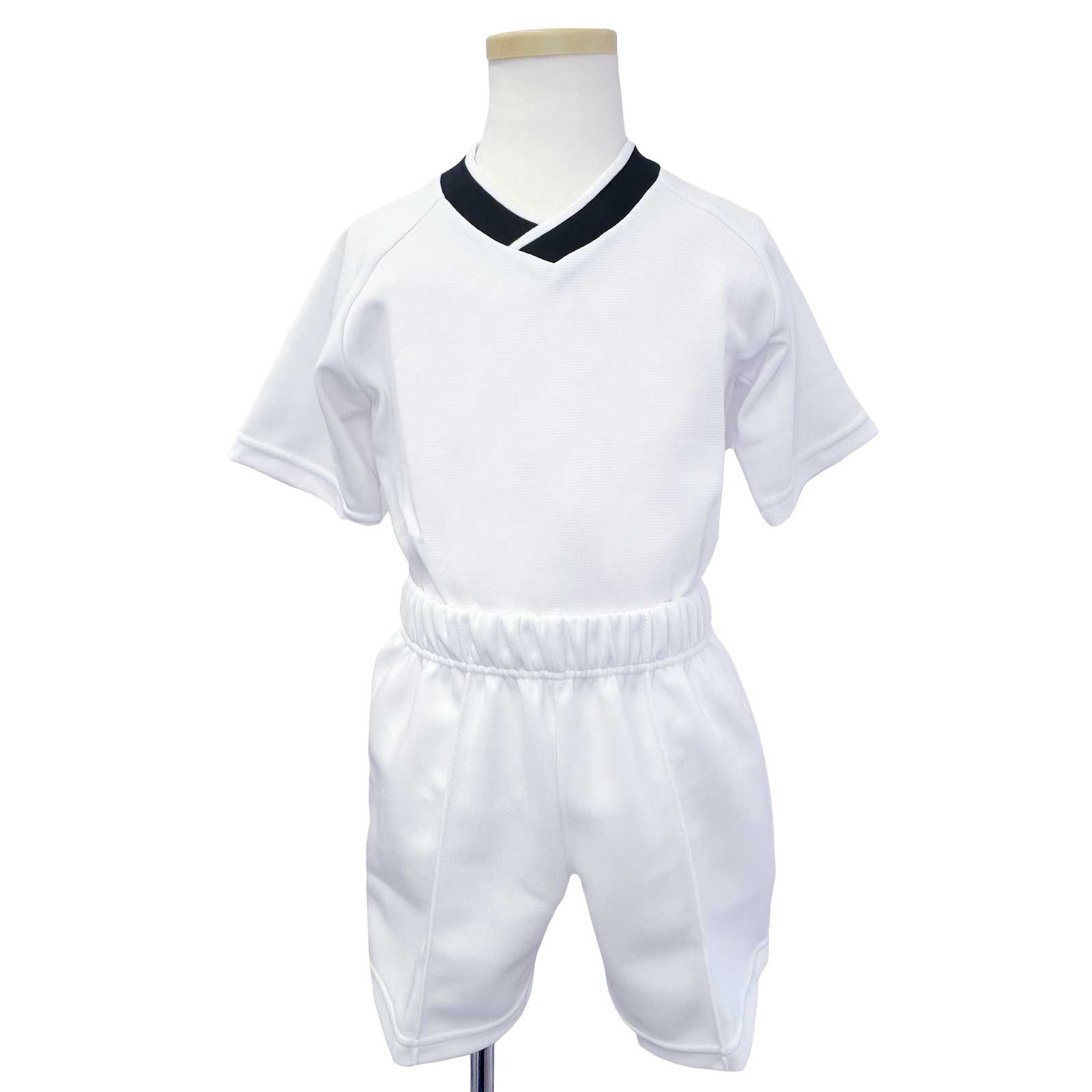 慶應幼稚舎向き 幼稚舎受験に お着替えしやすいVネック体操服 クリーン