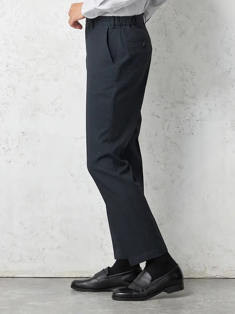 M．グレー 【TOKYO RUN】 セットアップ パンツ ノータック ストレッチ