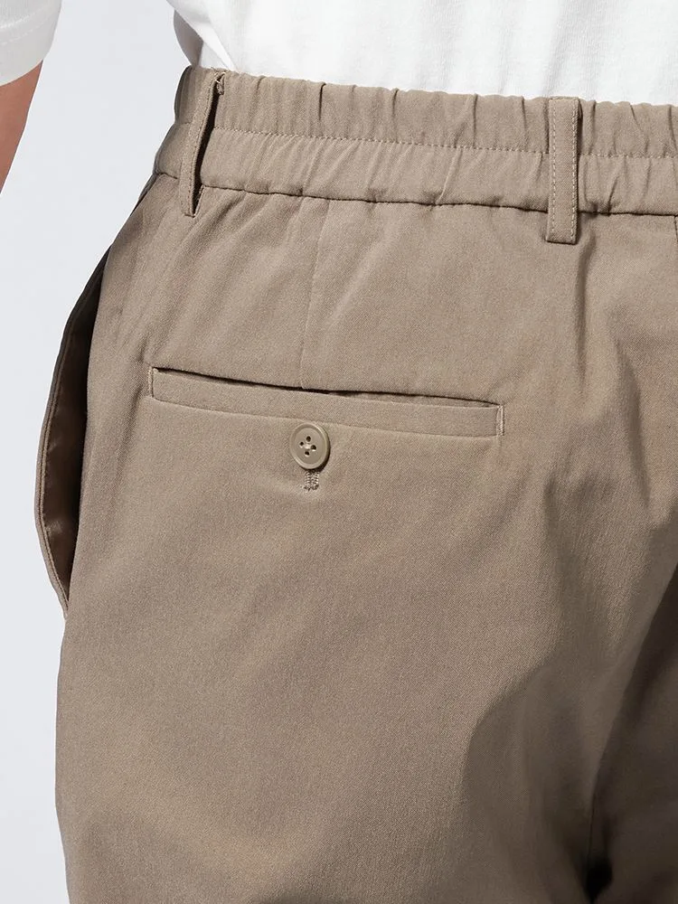 オフホワイト 【冷感】カジュアルパンツ ワイド ハイパーストレッチ