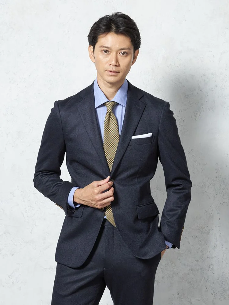 C．グレー 【Cassette Cross】スーツ 2つボタン 上下ウォッシャブル