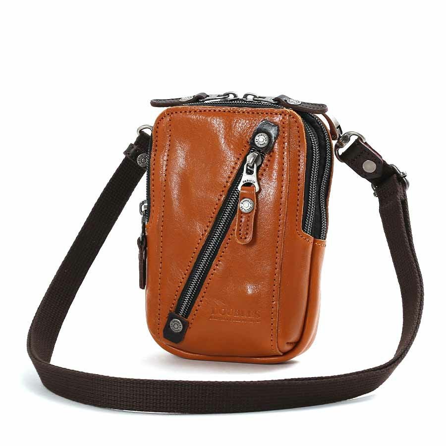 DOUBLES 2WAY ショルダー付きベルトポーチ 牛革 VIF-7201