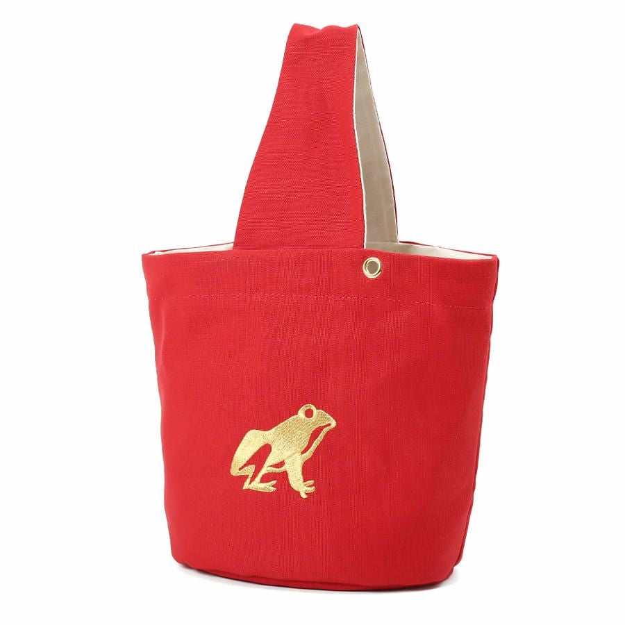 公式】 ESSENCE OF POISON バケツ型バッグ 日本製帆布×牛革 QAD-3140