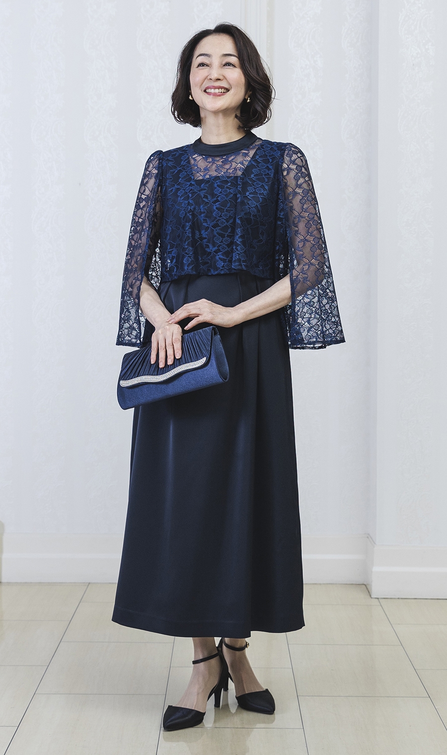 レーススリット袖ロングドレス（RTL-LAD92） | | hare:kari（ハレカリ）