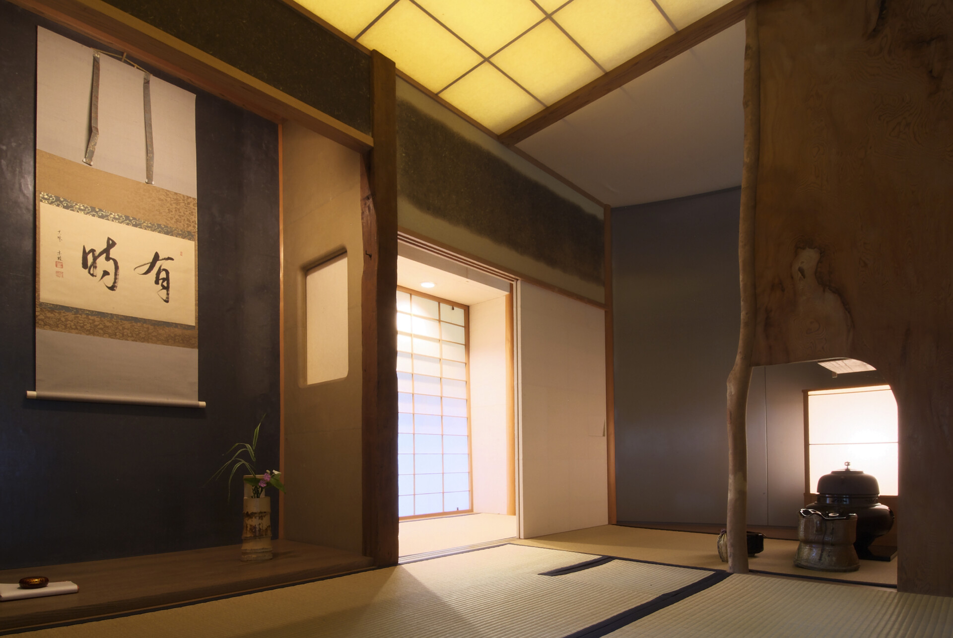 世界的な建築家・磯崎新が設計した非公開の茶室「有時庵」が特別公開