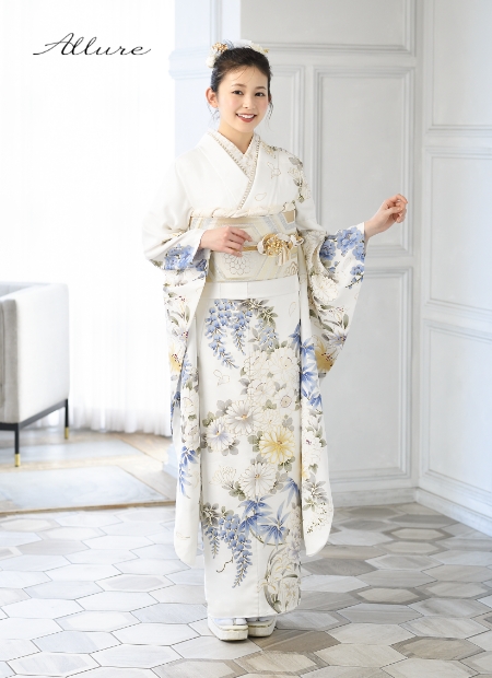 青/ブルー/白/ホワイト/古典柄/シンプル】の成人式振袖人気ランキング