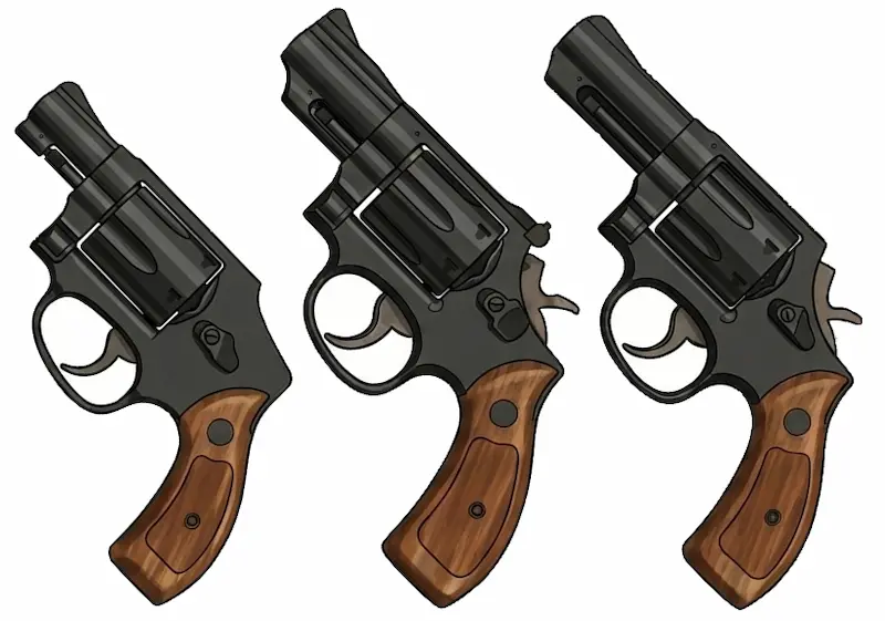 S&Wリボルバーのフレームサイズとは？モデル別の特徴と使用弾薬を解説