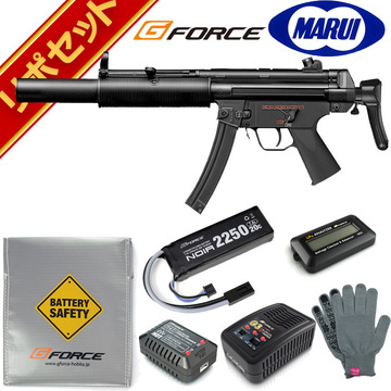 東京マルイ MP5 SD6 スタンダード電動ガン G-FORCE リポバッテリー