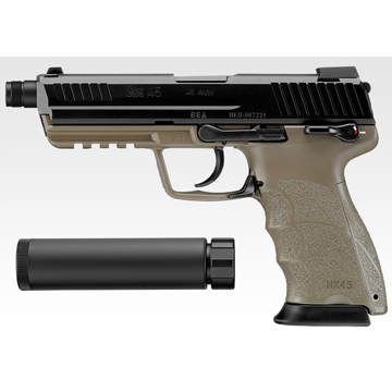 東京マルイ HK45 TACTICAL ガスブローバック ドットサイト セット FDE