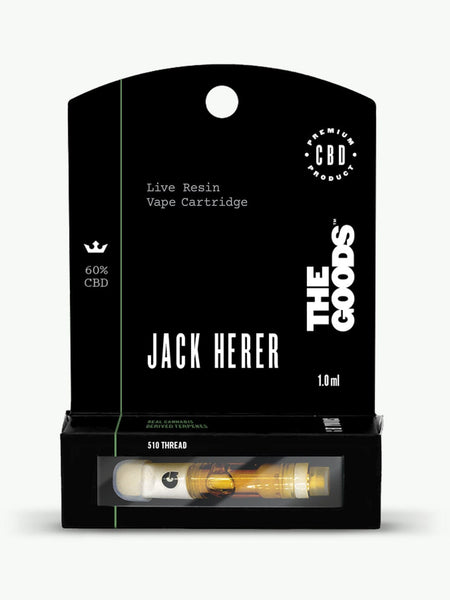 Jack Herer Live Resin 510 Cartridge 60% CBD 1.0ml – HempElf.com