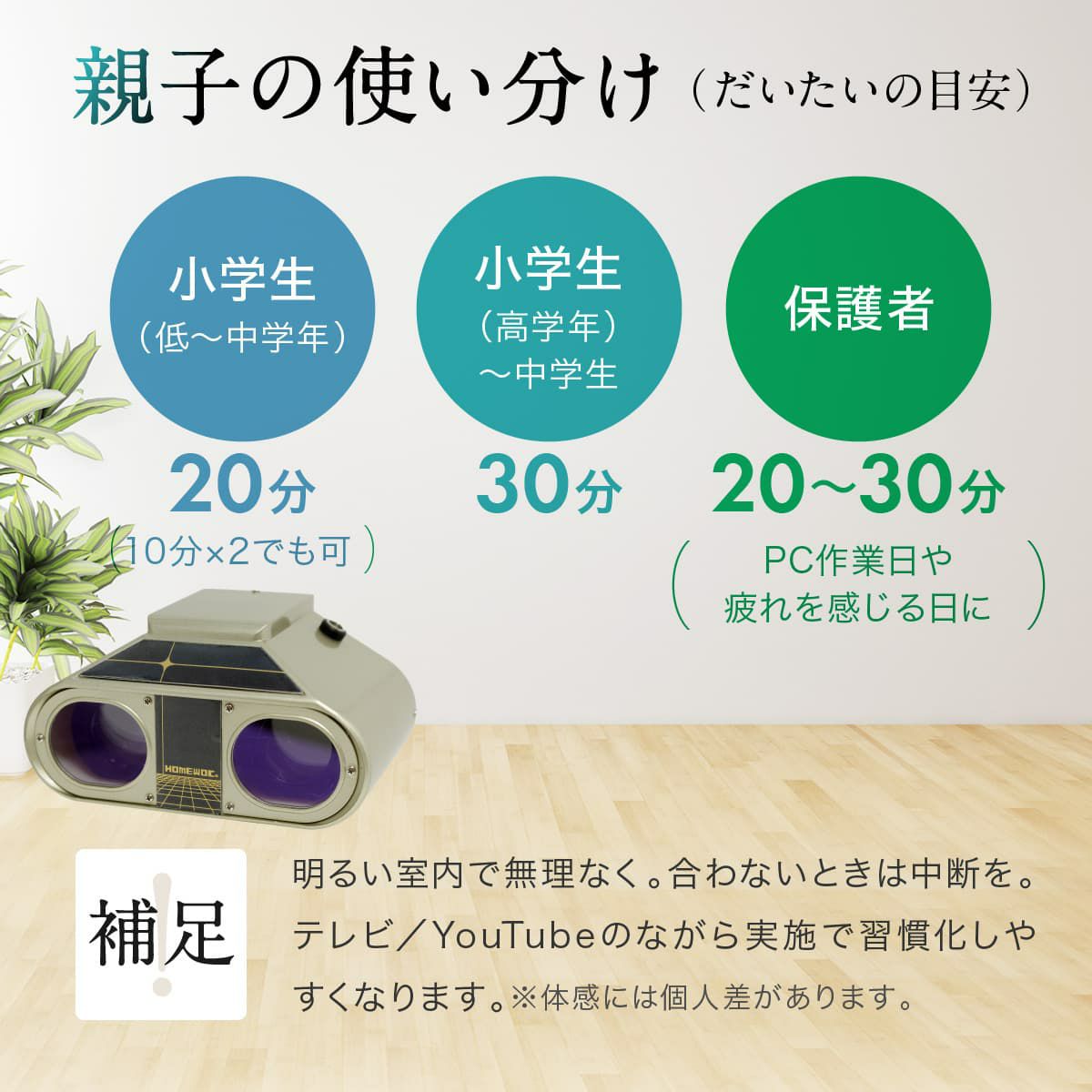 医師監修 視力回復トレーニング ホームワック 子供 近視 視力低下 改善