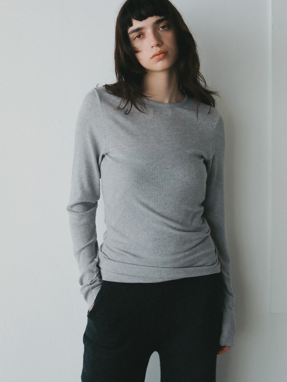 カシミヤシルクブレンドシアーテレコPO | Cut and sew | HER. Online Store