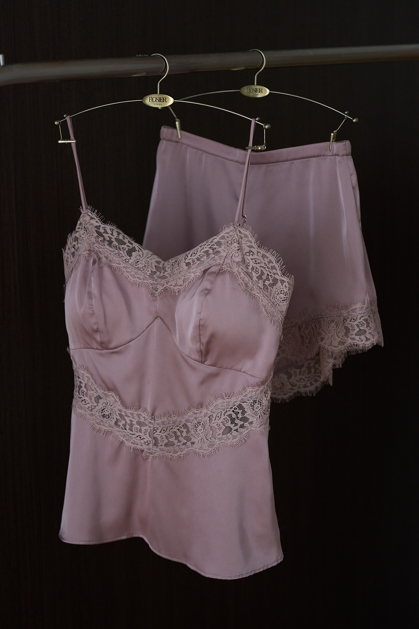 mocha】Lace Camisole Set