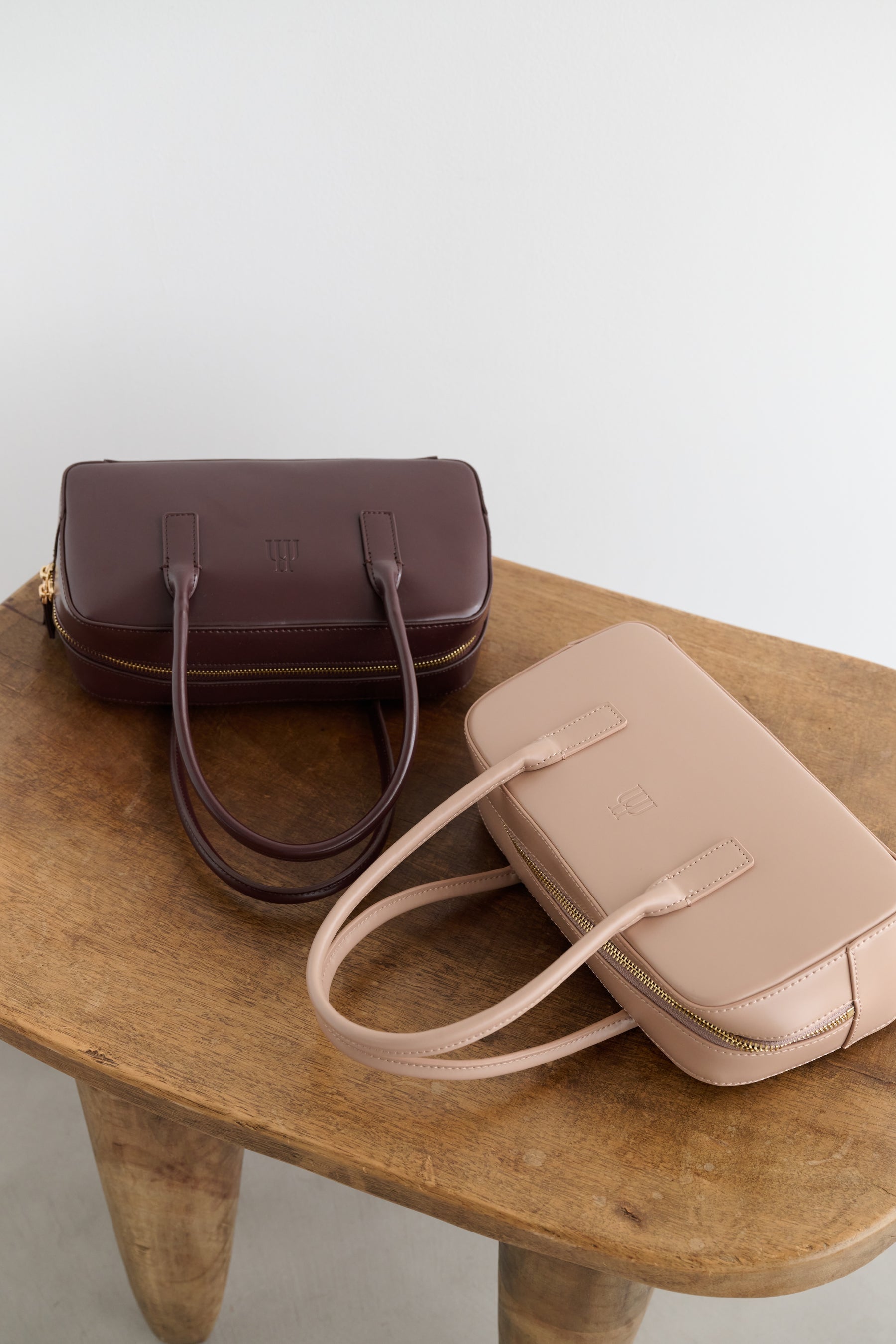 Trois Logo Mini Boston Bag